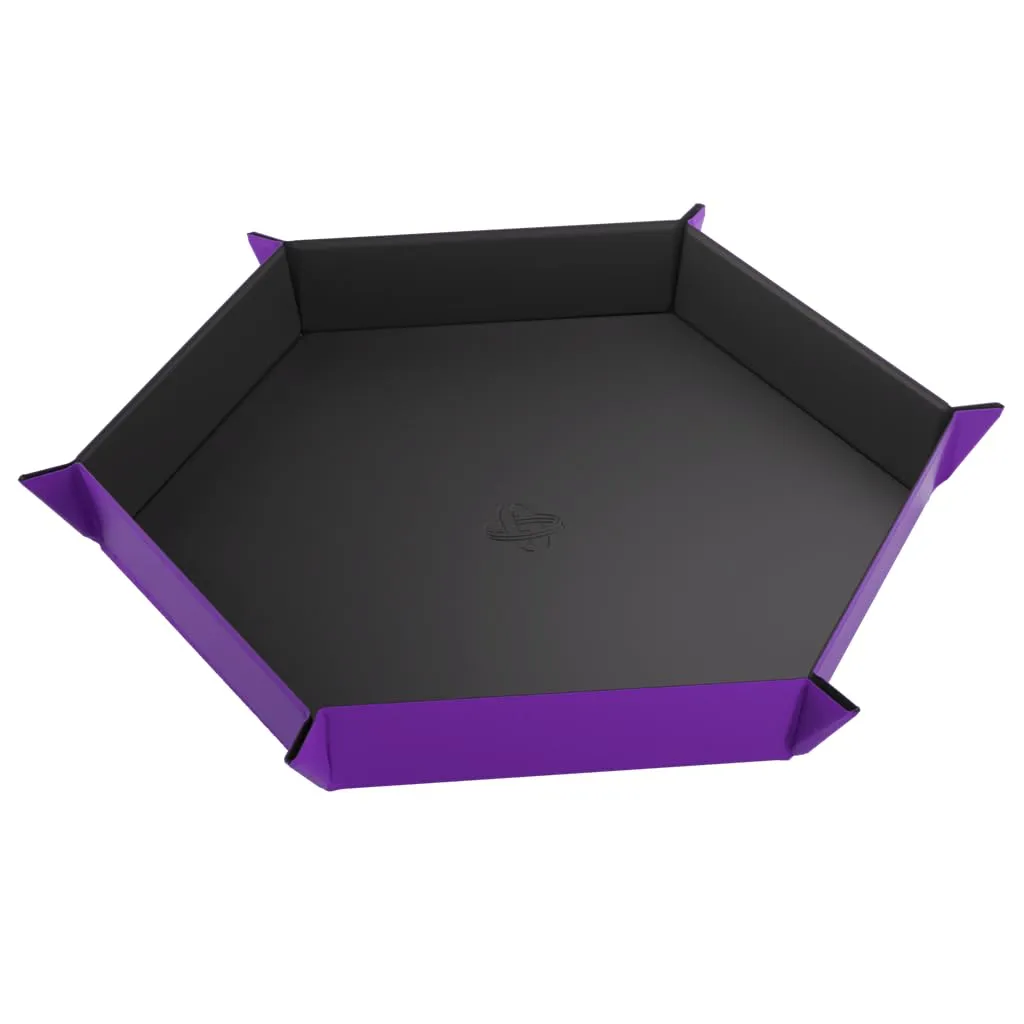 Gamegenic Magnetic Dice Tray Würfelschale Schwarz Lila