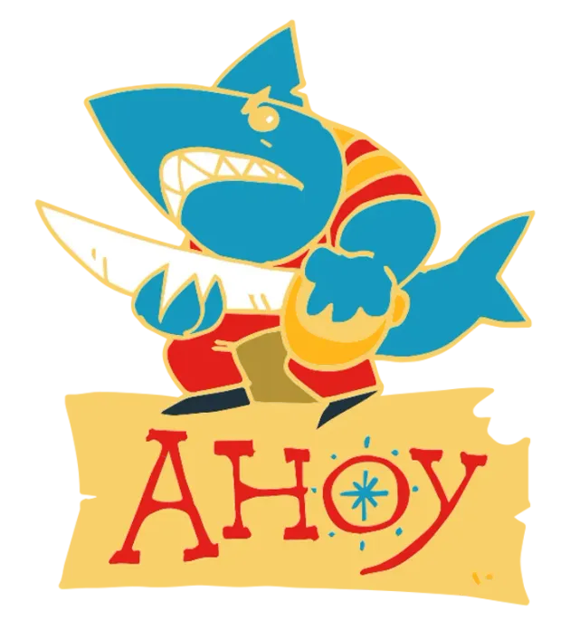 Leder Games Ahoy Bluefin Emaille-Pin Hard Enamel