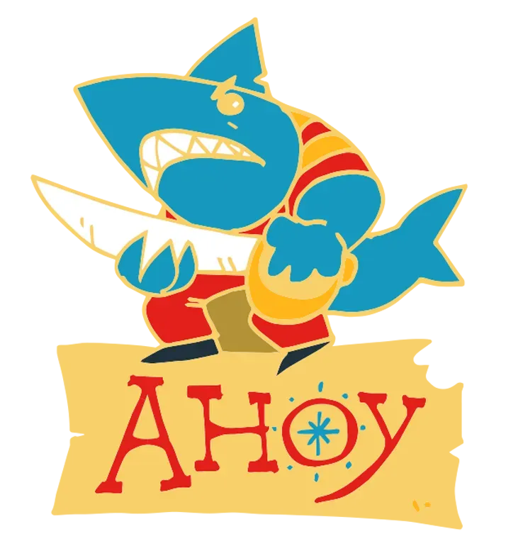 Leder Games Ahoy Bluefin Emaille-Pin Hard Enamel