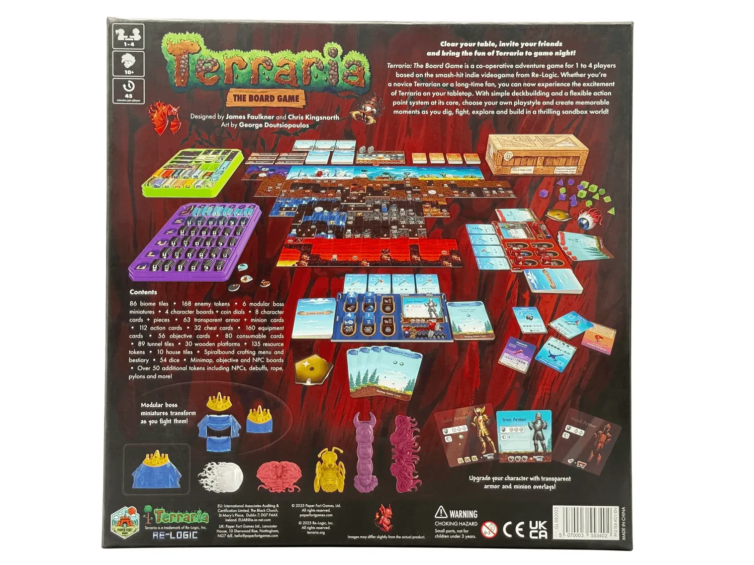 Paper Fort Games Terraria Gold Edition Brettspiel Kickstarter komplett