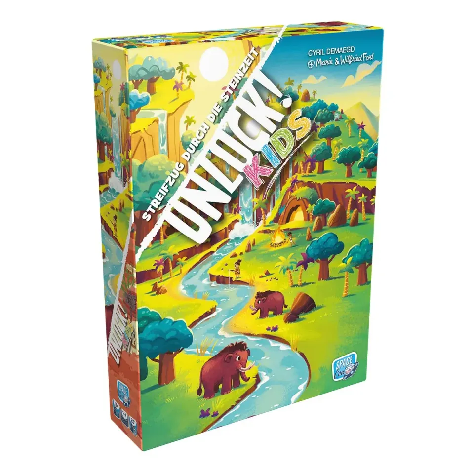 Asmodee Unlock Kids Streifzug durch die Steinzeit Kinderspiel