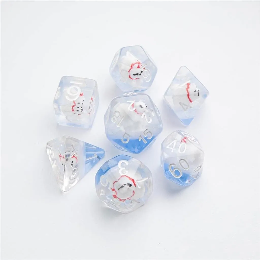 Gamegenic Embraced Polar Bear Würfelset 7-teilig Resin