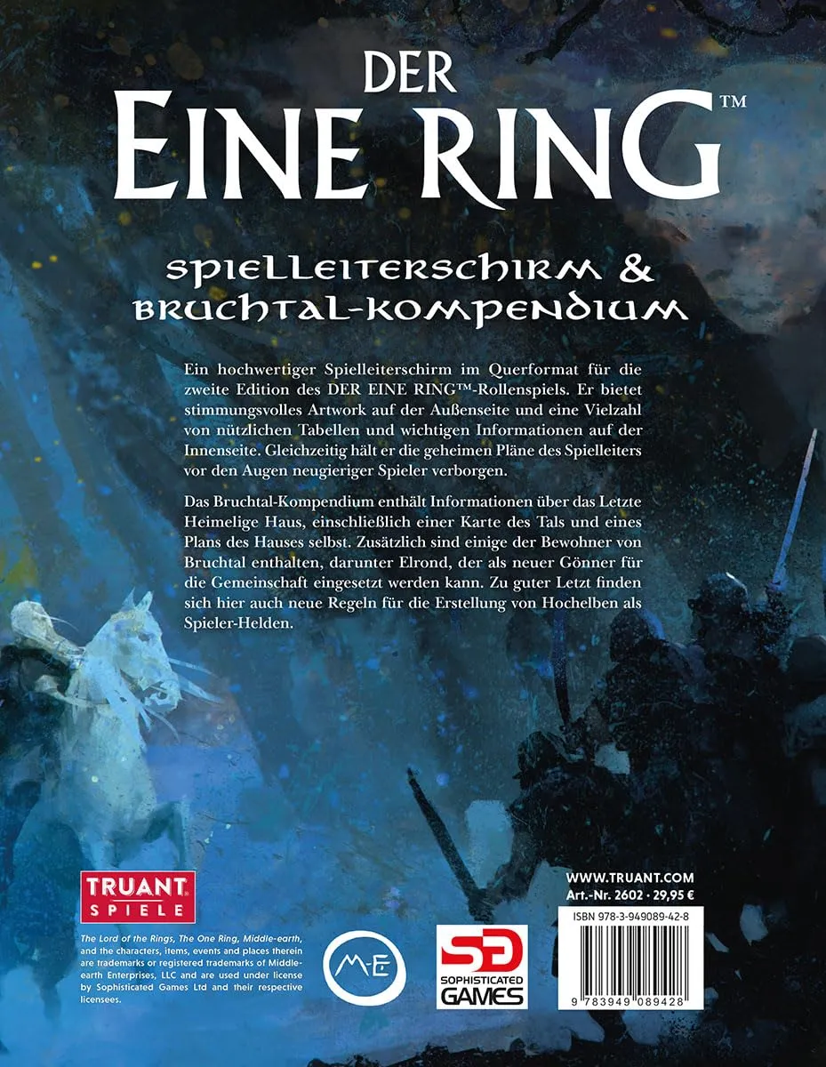 Der Eine Ring Spielleiterschirm & Bruchtal-Kompendium Rollenspiel-Set