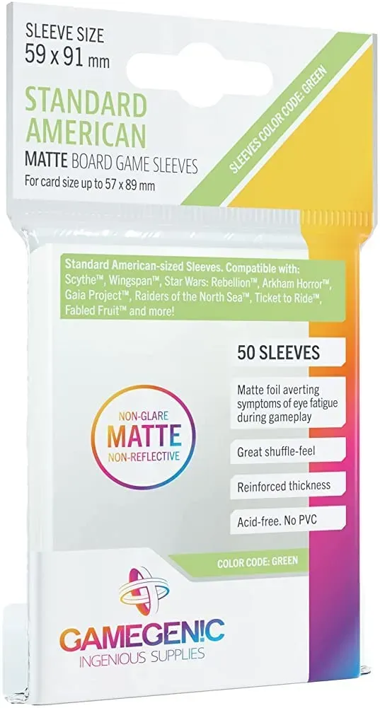 Gamegenic Matte Standard Kartenhüllen American 40-90 Stück