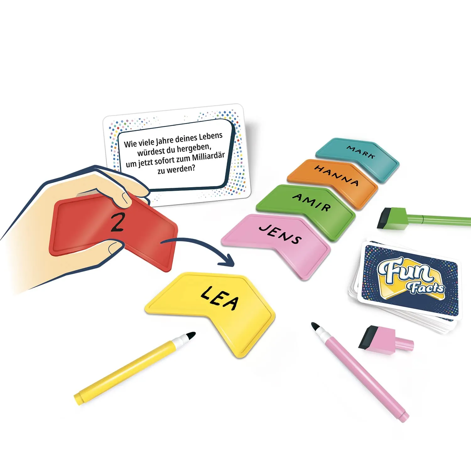Asmodee Fun Facts Partyspiel kooperativ deutsch