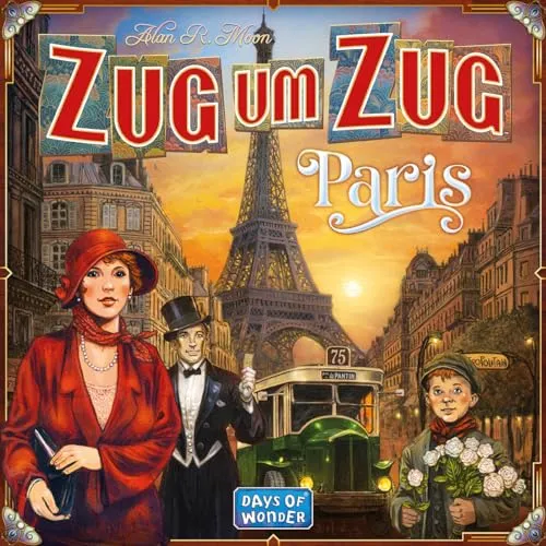 Days of Wonder Zug um Zug Paris Brettspiel Deutsch 2-4 Spieler