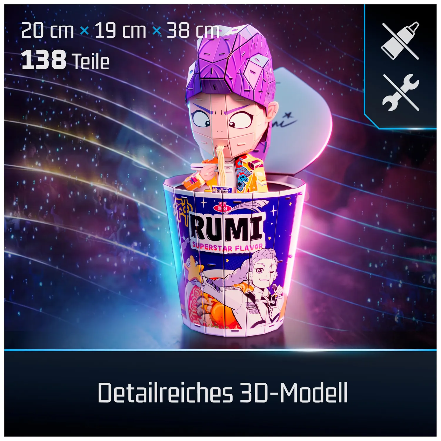 4D Build K-Pop Demon Hunters Rumi 3D-Puzzle 138 Teile