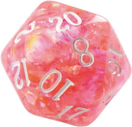 Gamegenic Candy-Like Peach Würfelset 7-teilig Glitzer