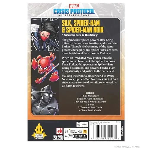 Marvel Crisis Protocol Silk Spider-Ham Spider-Man Noir Pack