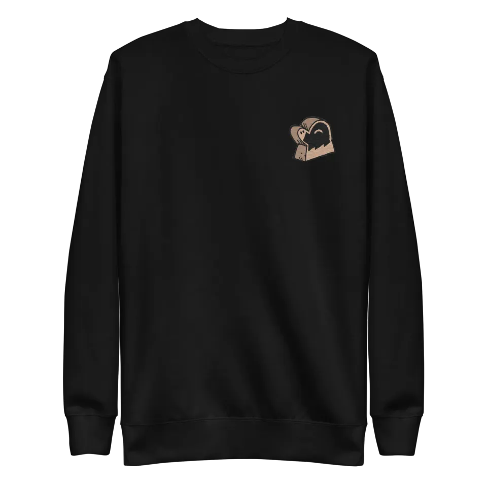 Leder Games Root Duchy Meeple Sweatshirt schwarz bestickt