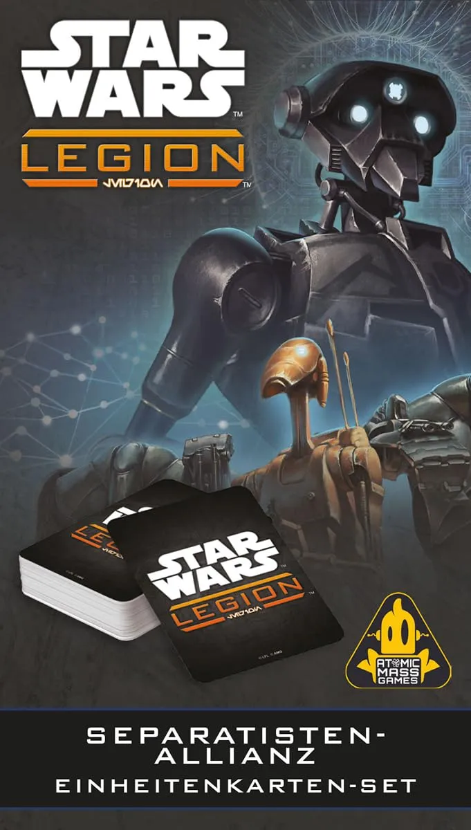 Asmodee Star Wars Legion Separatisten Einheitenkarten-Set 155 Karten