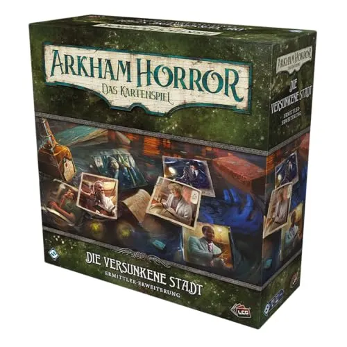 Arkham Horror Kartenspiel Versunkene Stadt Ermittler-Erweiterung