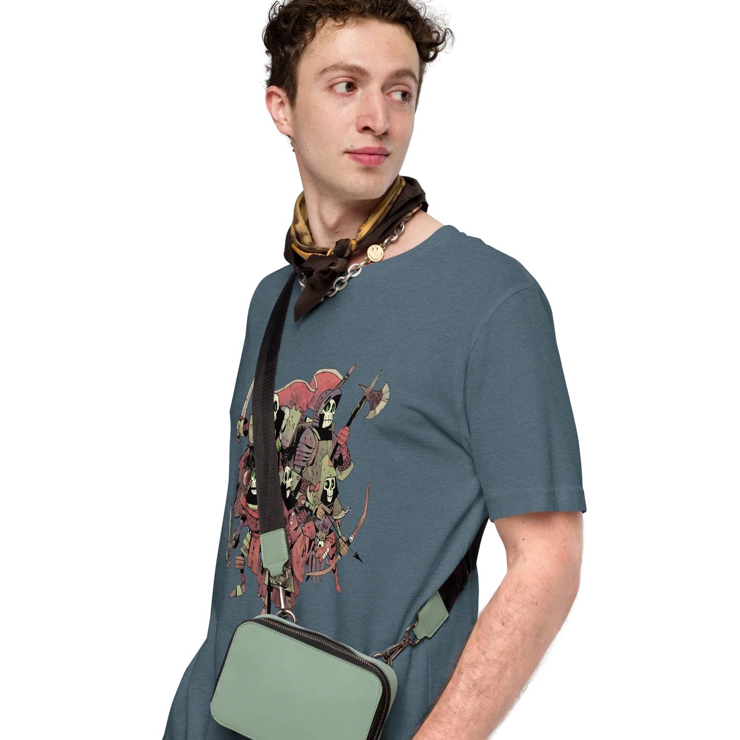 Leder Games Vast Skeleton T-Shirt Schwarz Baumwolle