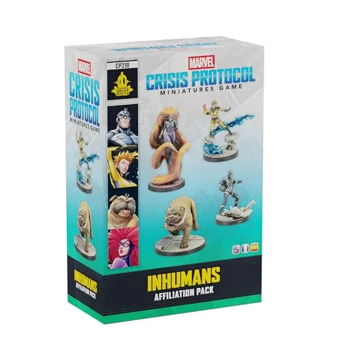 Asmodee Marvel Crisis Protocol Inhumans Affiliation Pack 4 Miniaturen