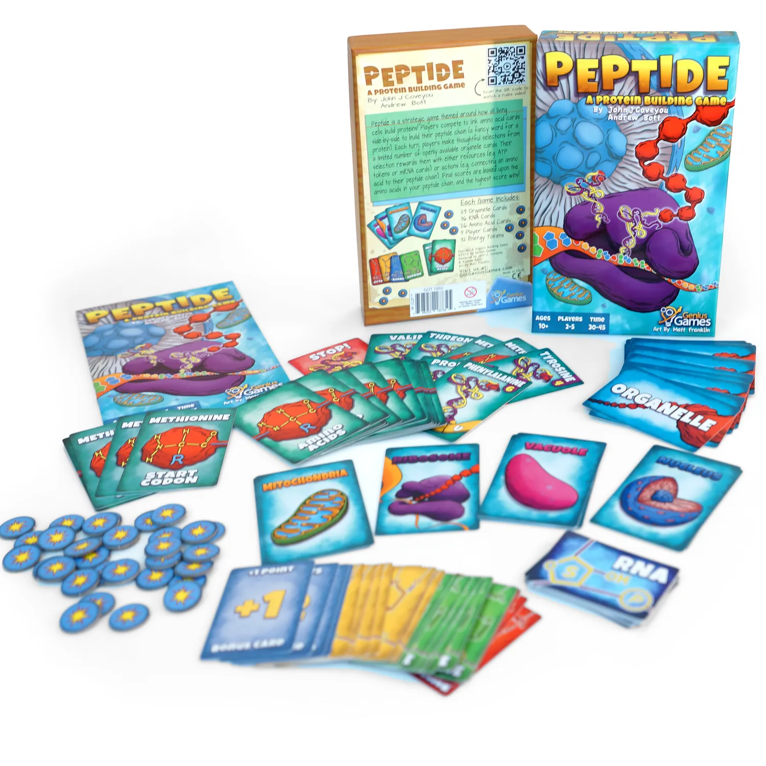 Genius Games Peptide Kartenspiel Protein Building 2-5 Spieler