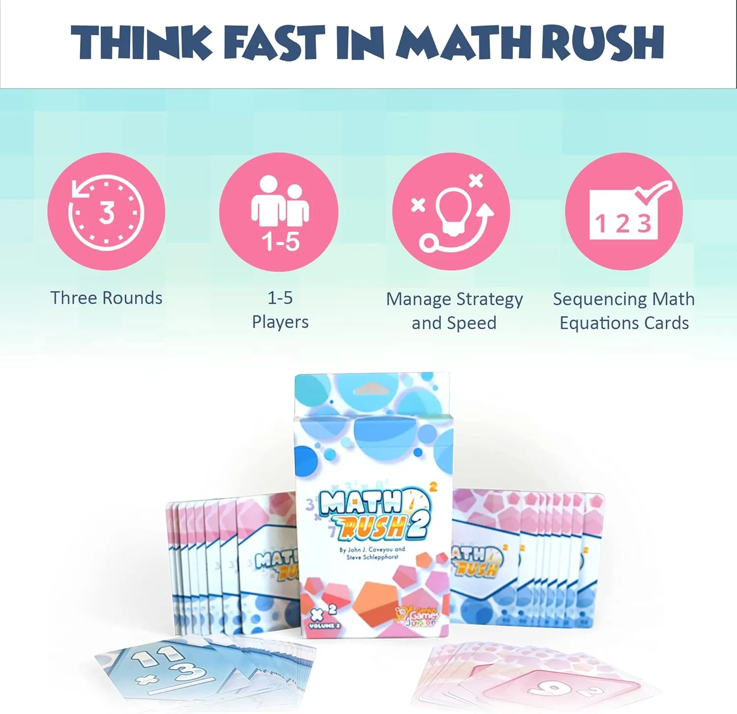 Genius Games Math Rush 2 Kartenspiel Multiplikation