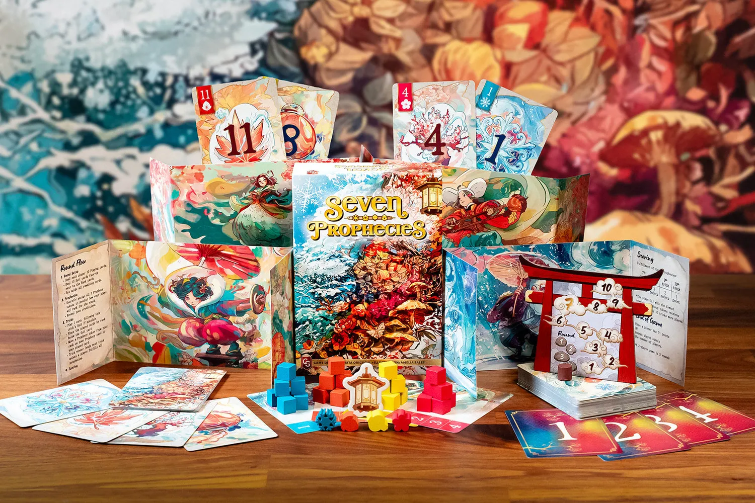 Capstone Games Seven Prophecies Stichspiel