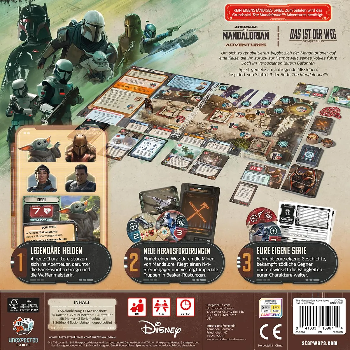 Asmodee The Mandalorian Adventures Das ist der Weg Erweiterung kooperativ