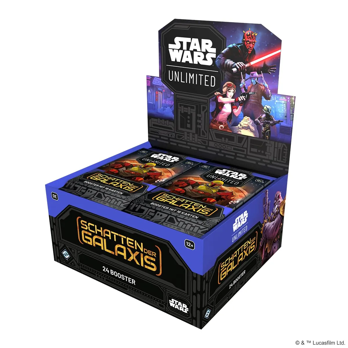 Asmodee Star Wars Unlimited Schatten der Galaxis Display 24 Booster