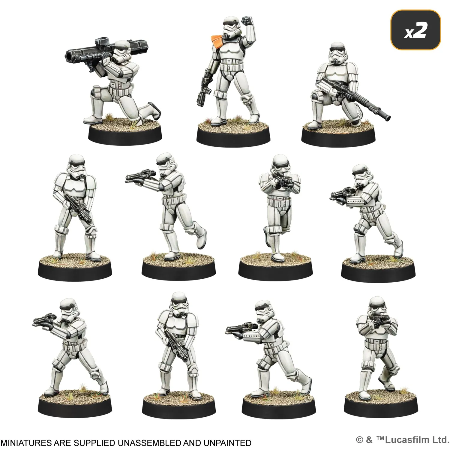 Asmodee Star Wars Legion Galactic Empire Starterset Tabletop 37 Figuren