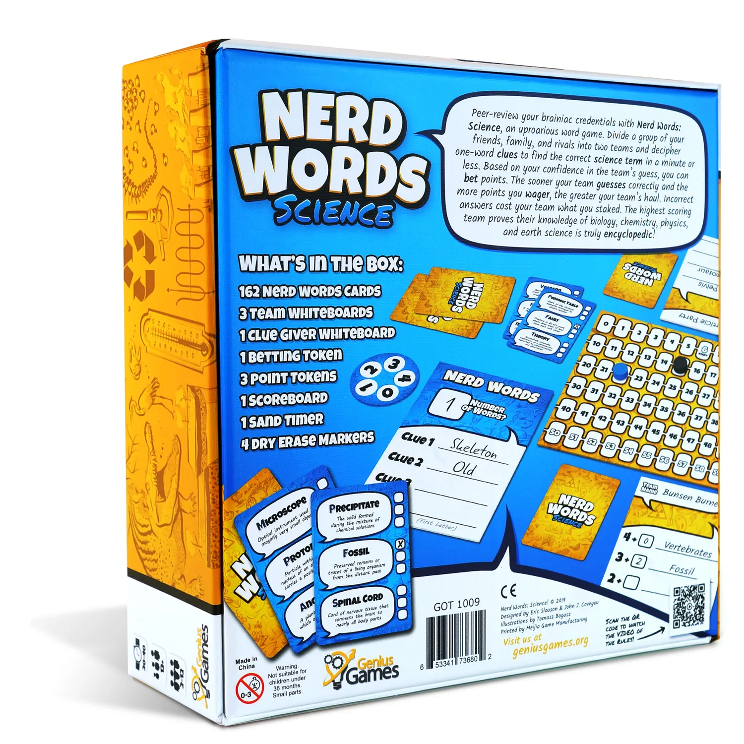 Genius Games Nerd Words Science Wortspiel für Teams