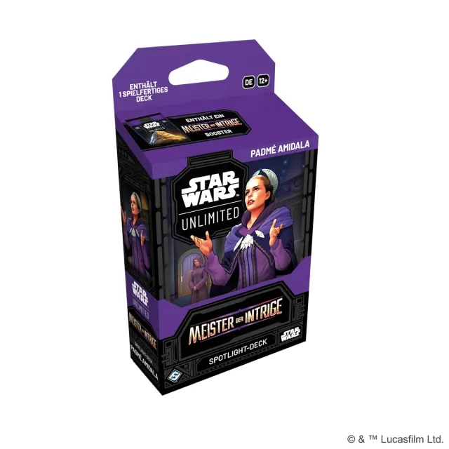 Asmodee Star Wars Unlimited Meister der Intrige Spotlight Deck Padmé