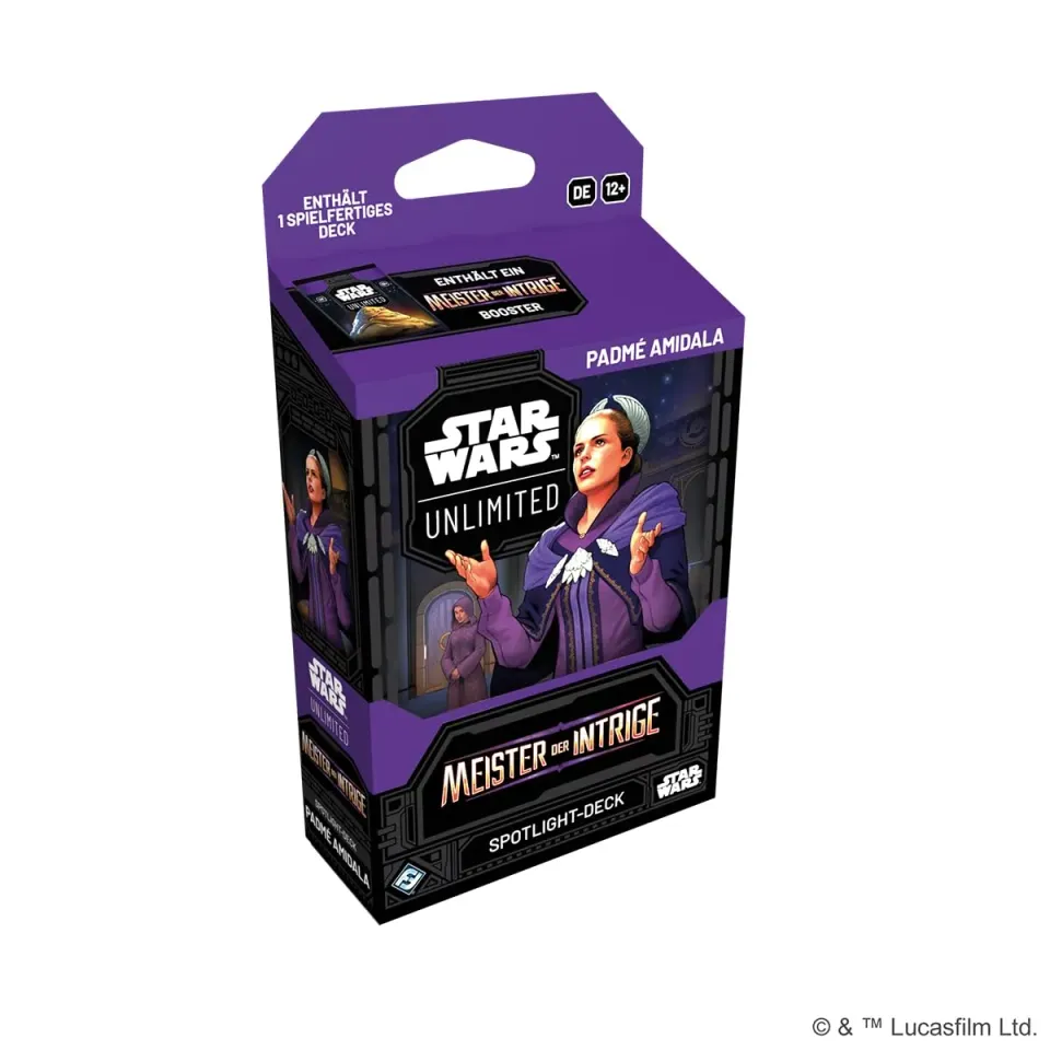Asmodee Star Wars Unlimited Meister der Intrige Spotlight Deck Padmé
