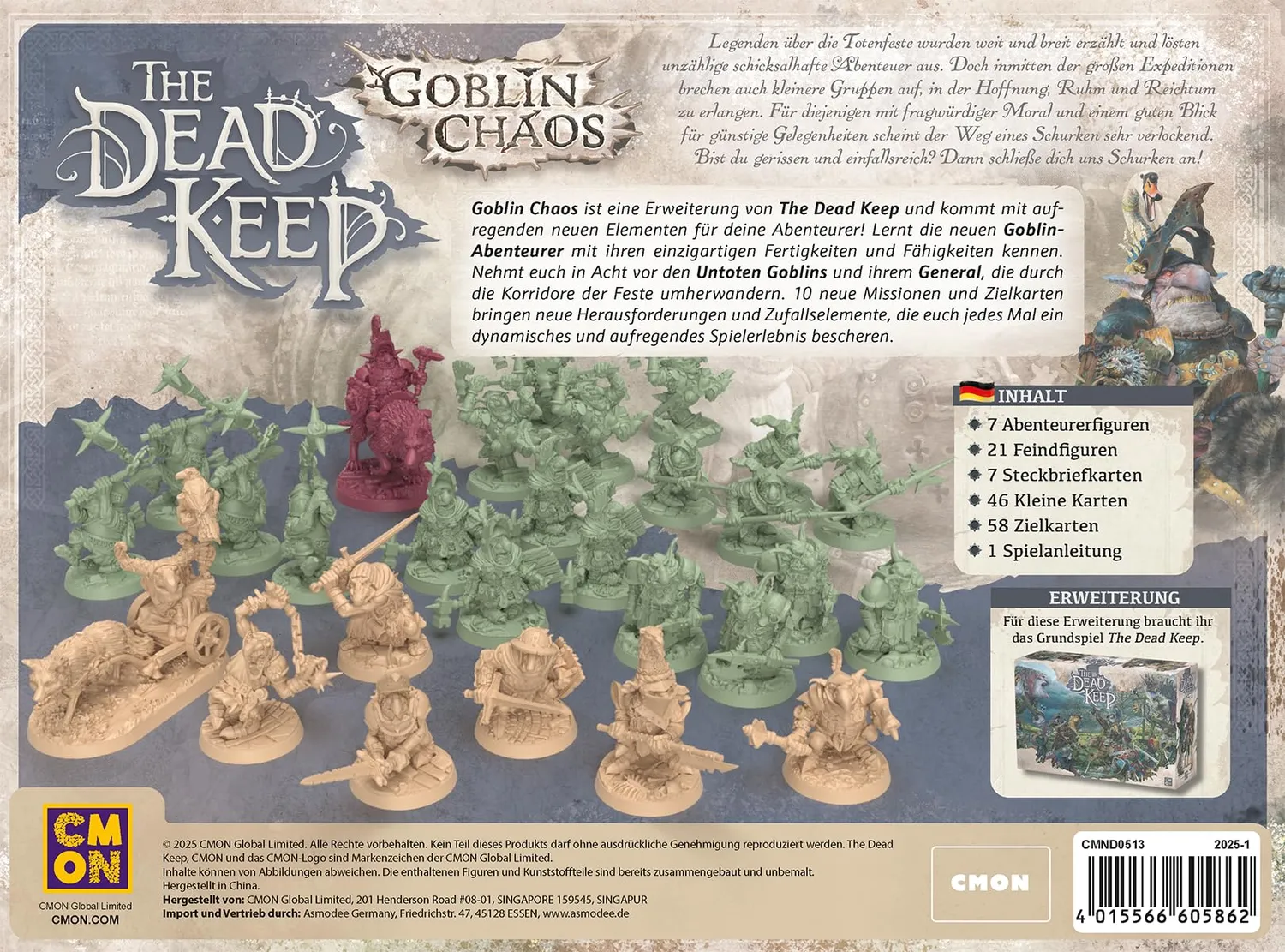 CMON The Dead Keep Goblin Chaos Deluxe Erweiterung Deutsch