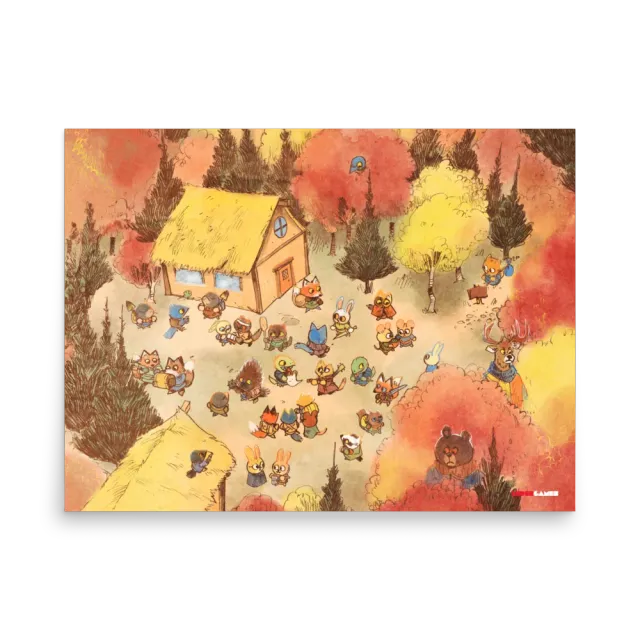 Leder Games Root Hirelings Kunstdruck 30x40cm