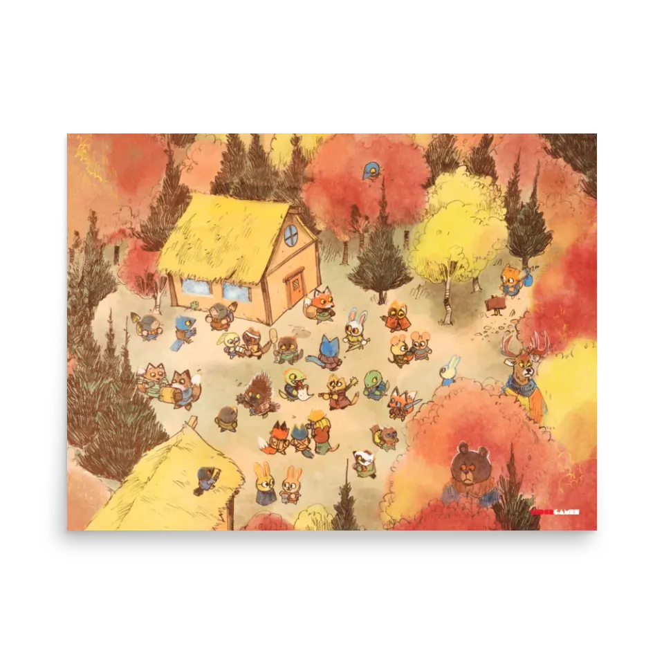 Leder Games Root Hirelings Kunstdruck 30x40cm