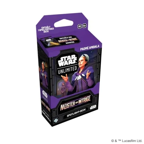 Asmodee Star Wars Unlimited Meister der Intrige Spotlight Deck Padmé