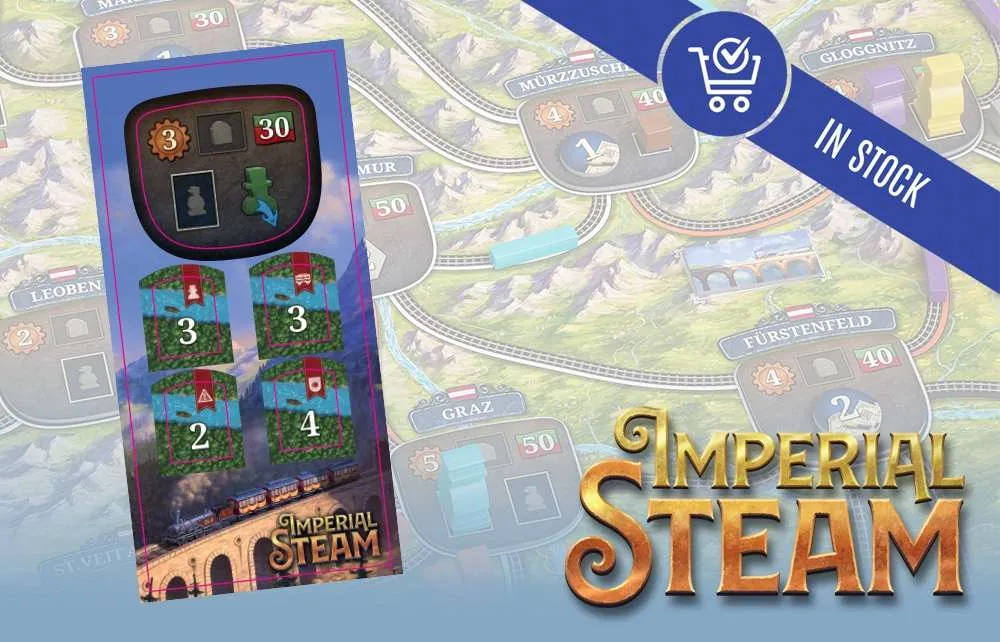 Capstone Games Imperial Steam Promo Erweiterung Tiles