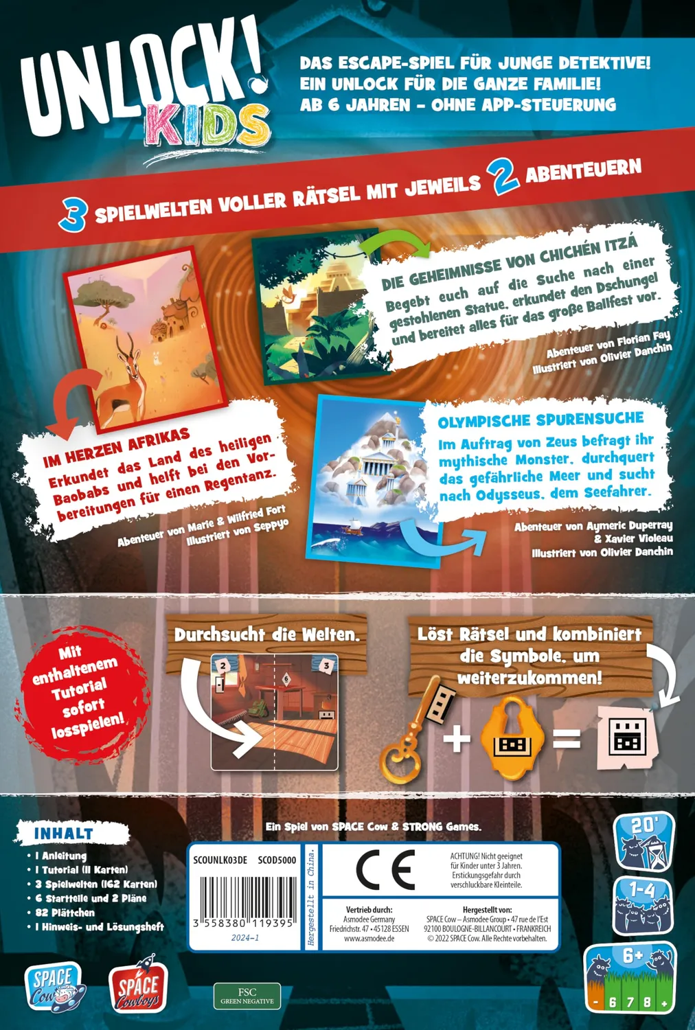 Asmodee Unlock Kids Sagenhafte Geschichten Kinderspiel
