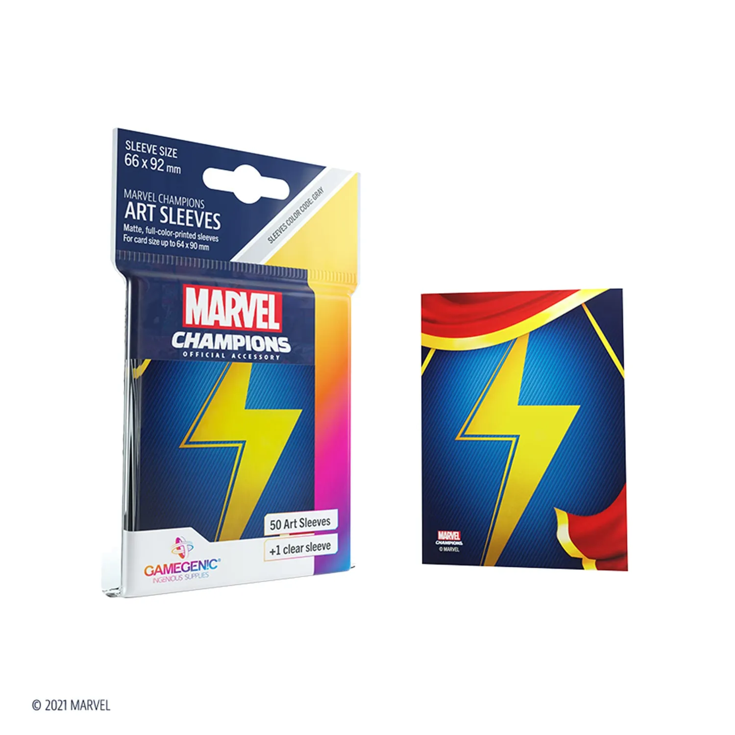 Gamegenic Marvel Champions Ms. Marvel Kartenhüllen 50+1 matt