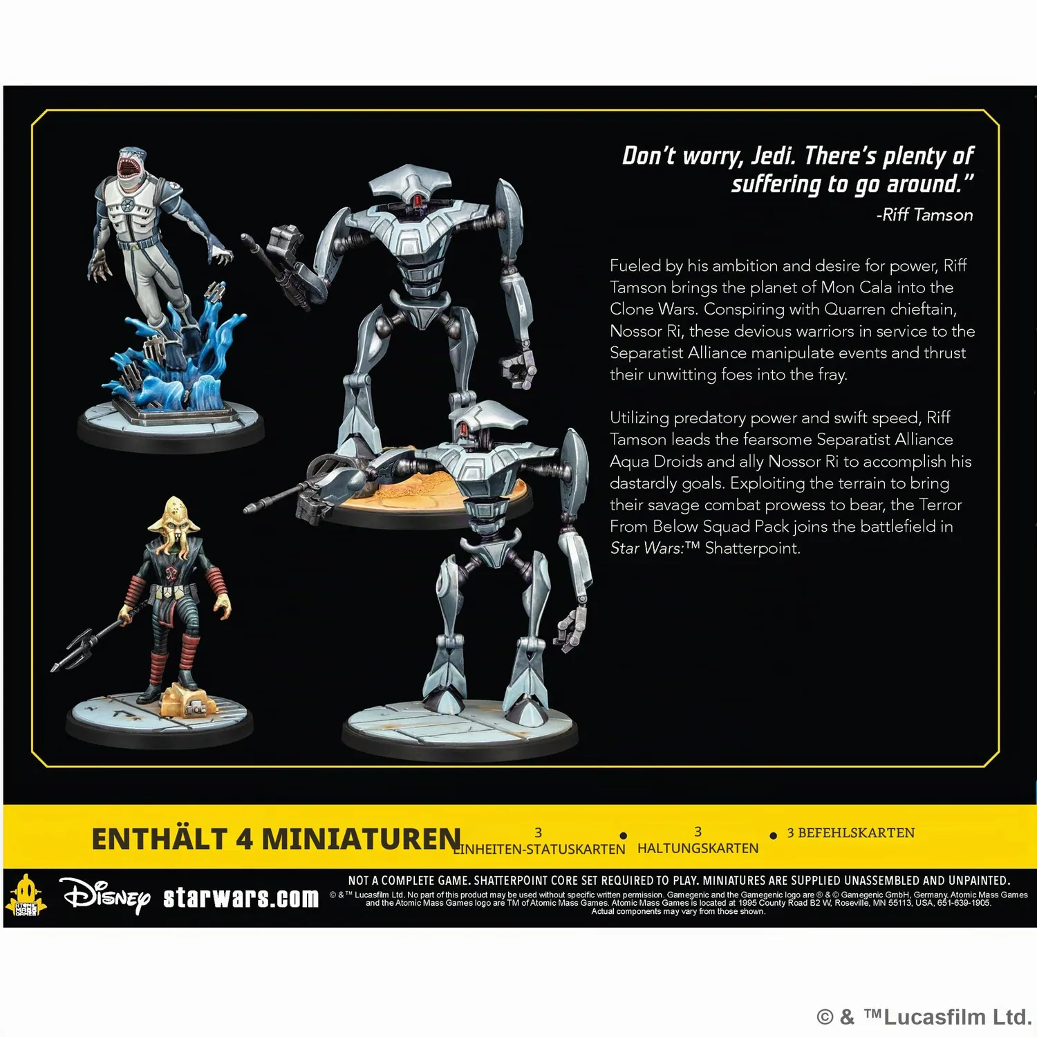 Star Wars Shatterpoint Terror from Below Squad Pack English