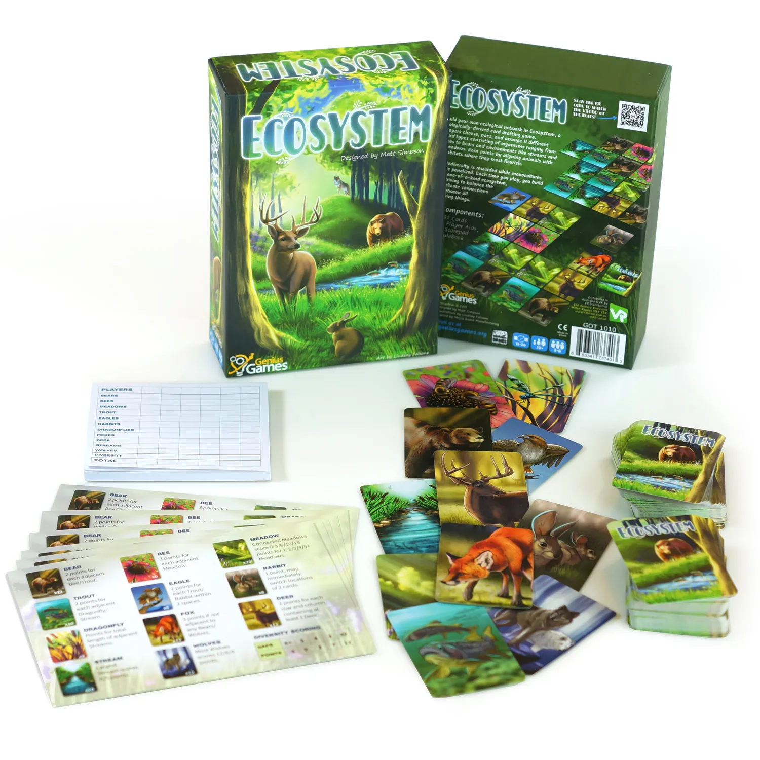 Genius Games Nerd Words Ecosystem Math Rush Spielebundle 3er Lernspiel