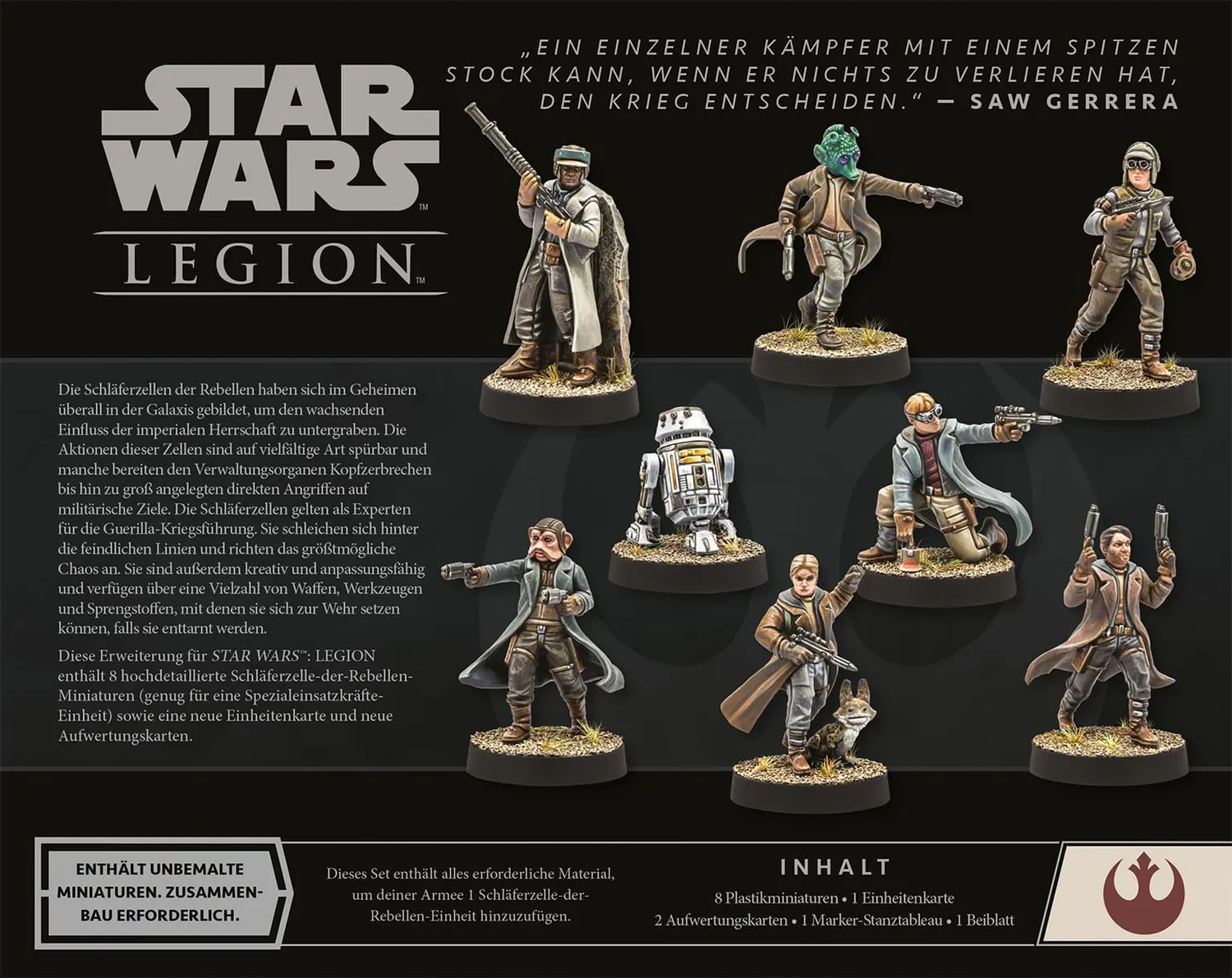 Asmodee Star Wars Legion Schläferzelle der Rebellen Erweiterung