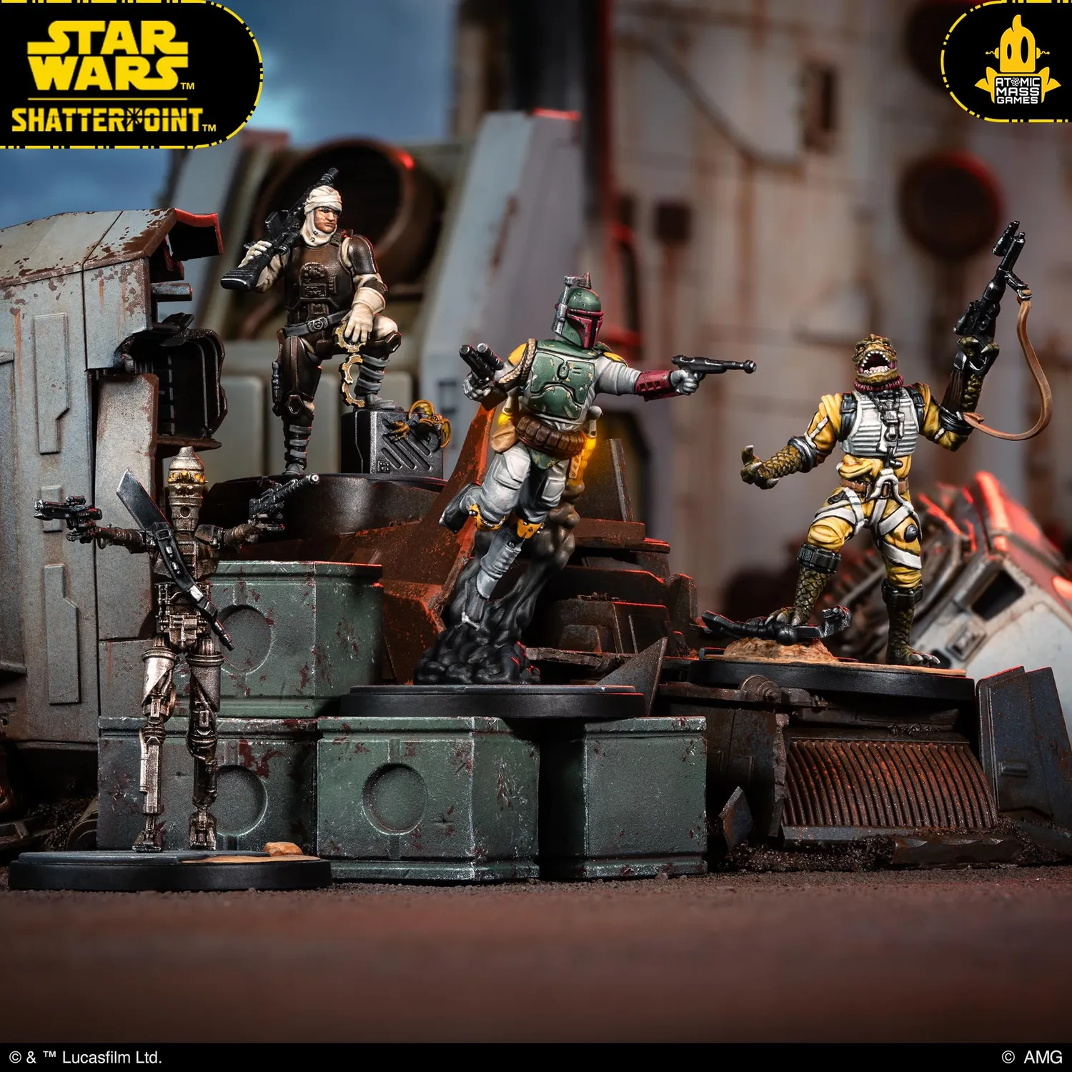 Atomic Mass Games Star Wars Shatterpoint Boba Fett Scum Pack