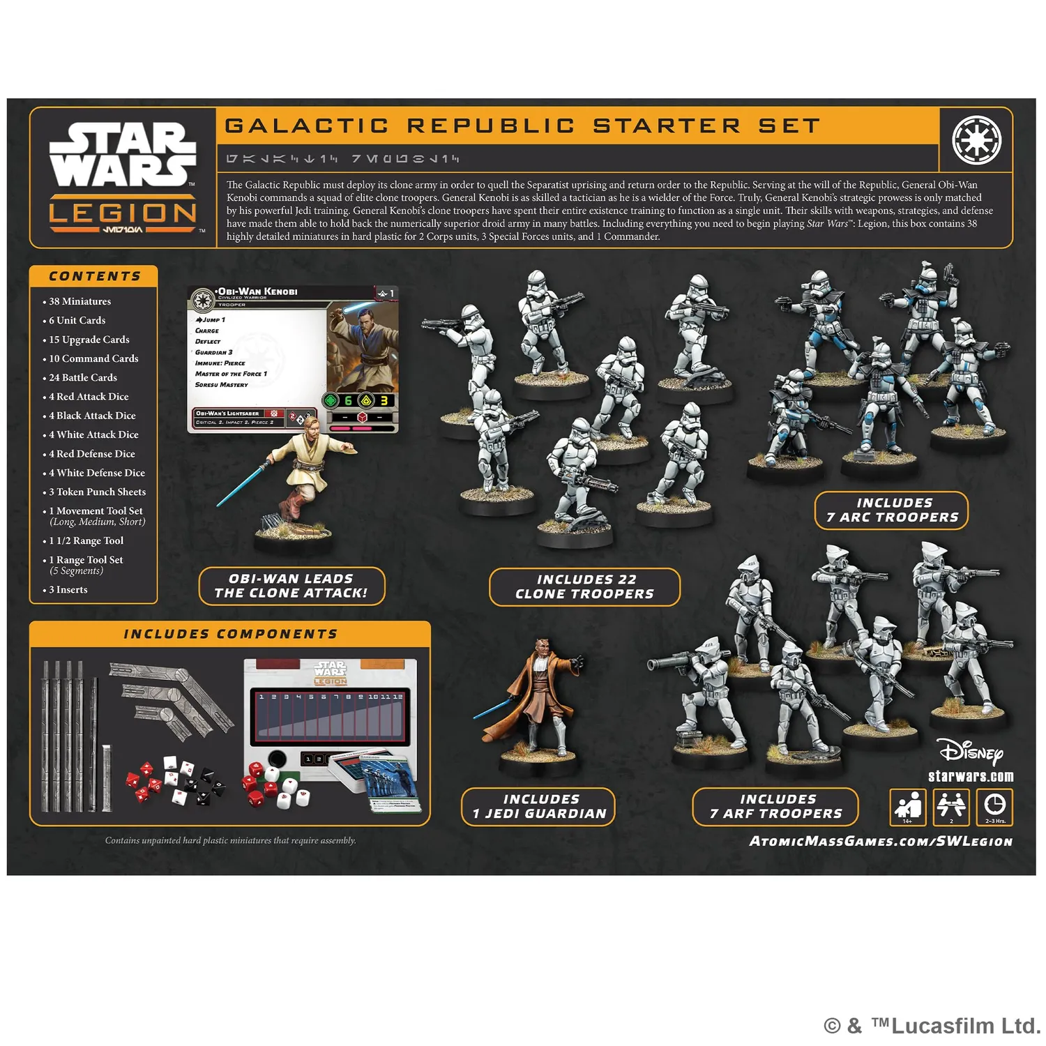 Star Wars Legion Galactic Republic Starterset Tabletop