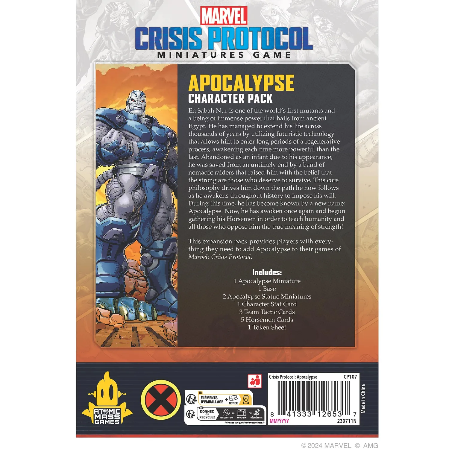 Marvel Crisis Protocol Apocalypse Character Pack Tabletop