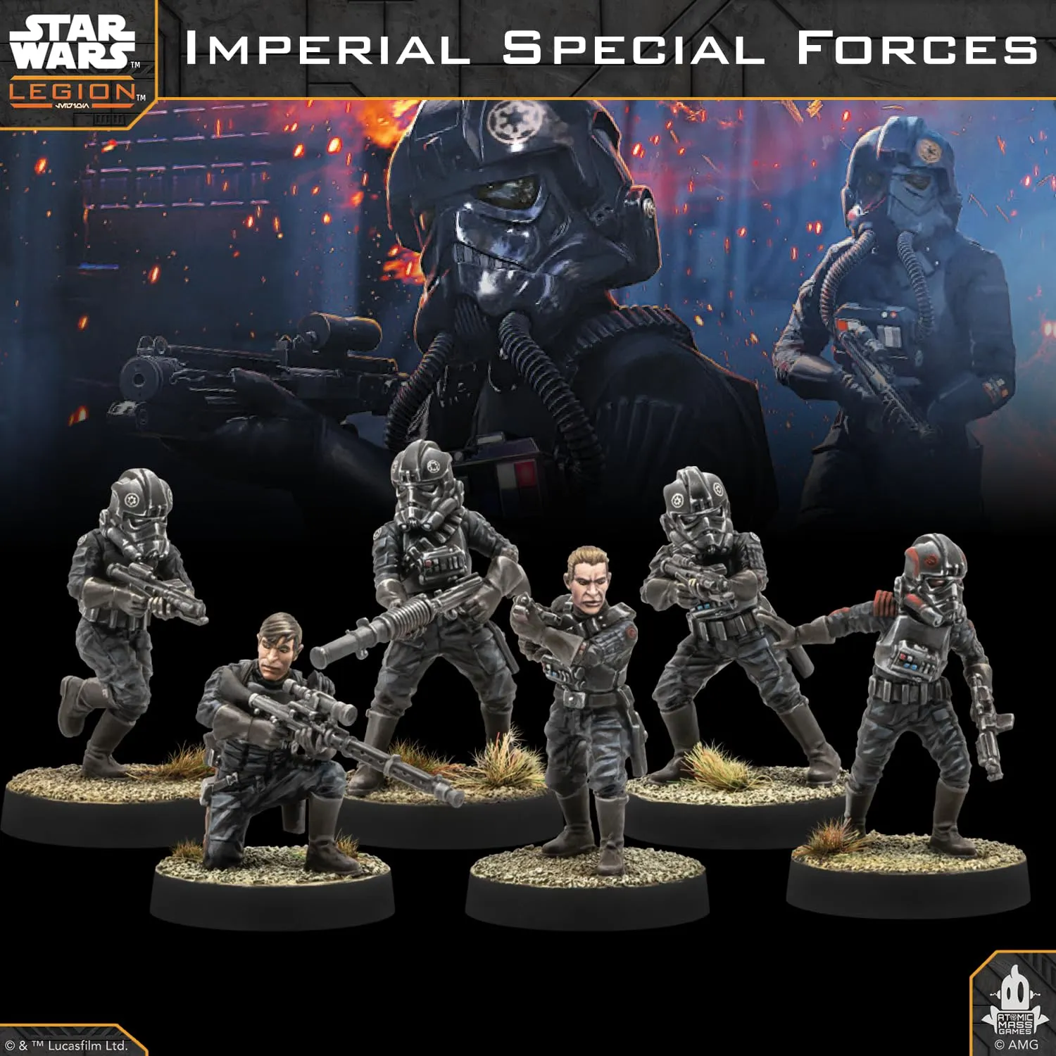 Asmodee Star Wars: Legion Imperial Special Forces Erweiterung 7 Figuren