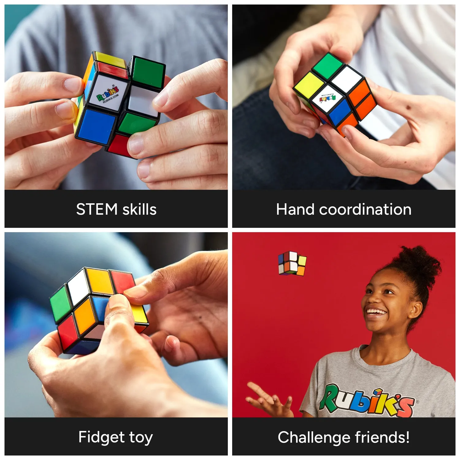 Spin Rubik’s Mini 2x2 Zauberwürfel Einsteiger ab 8 Jahren
