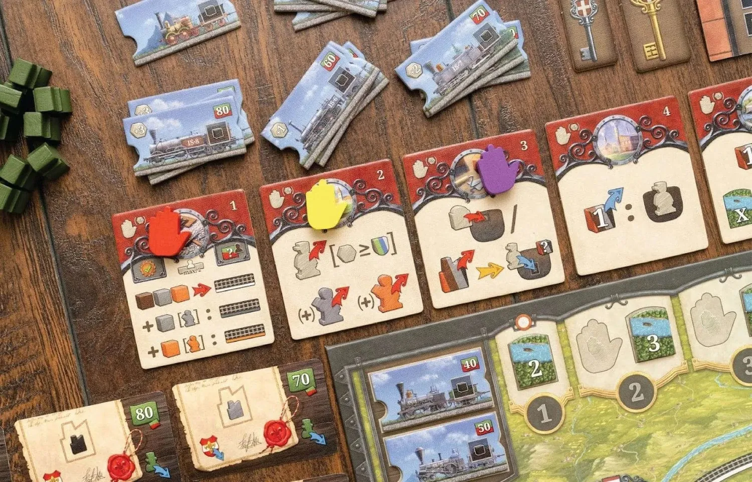 Capstone Games Imperial Steam Brettspiel Eisenbahn Strategie