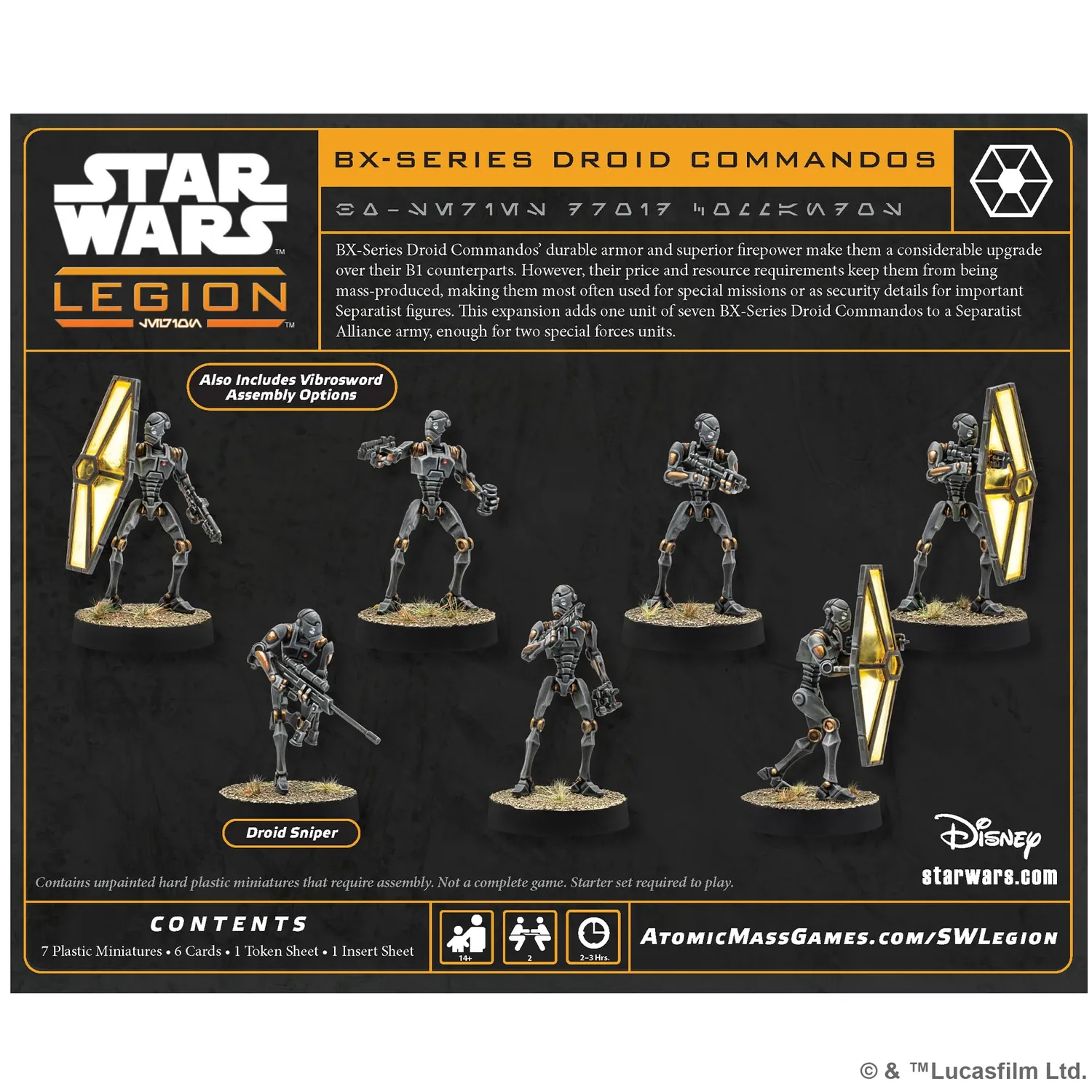 Asmodee Star Wars Legion BX-Series Droid Commandos Spezial