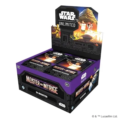 Asmodee Star Wars Unlimited Meister der Intrige Booster-Display