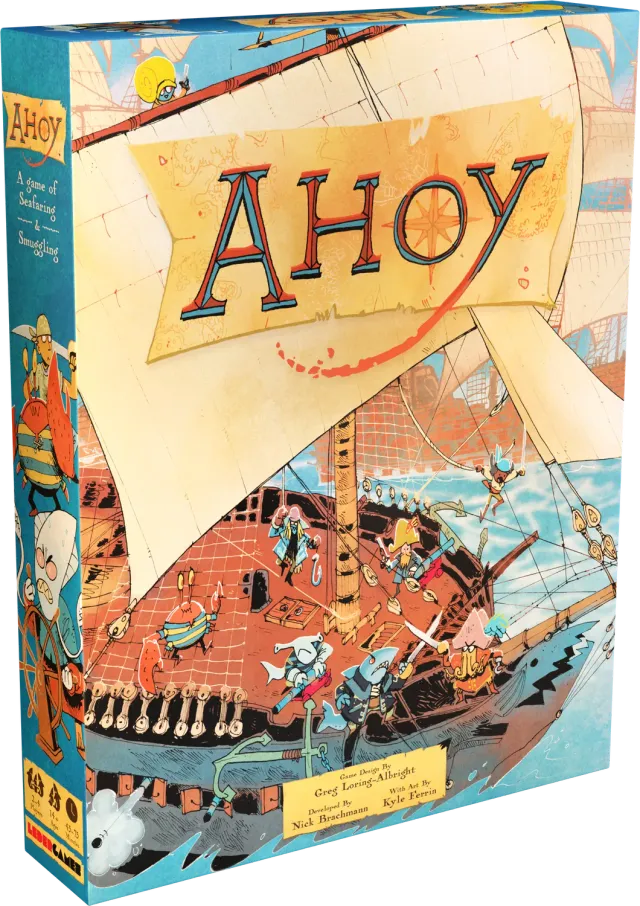 Leder Games Ahoy Brettspiel 2-4 Spieler Würfel