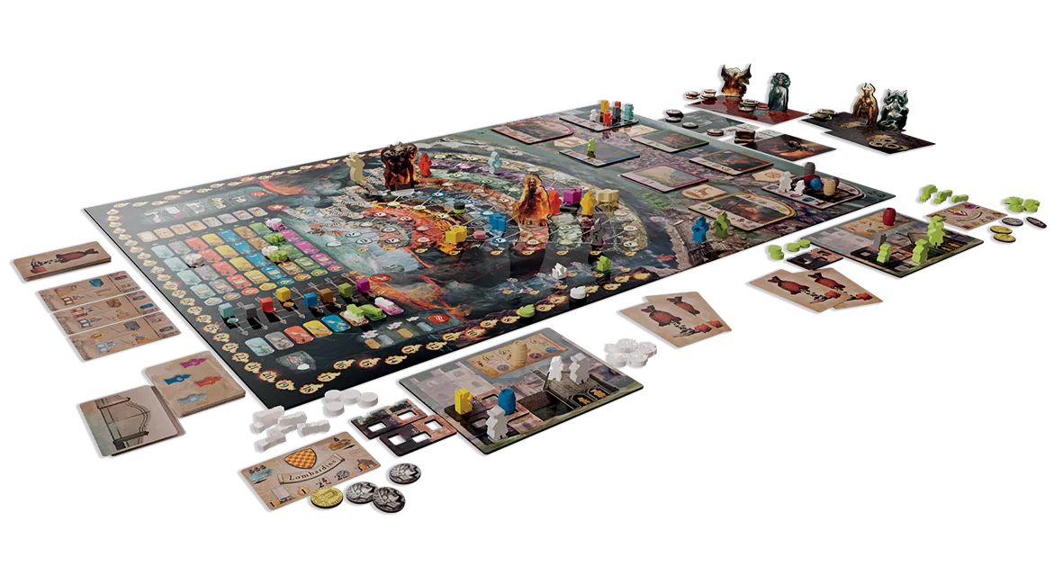 Cranio Inferno Brettspiel Dante Neuauflage