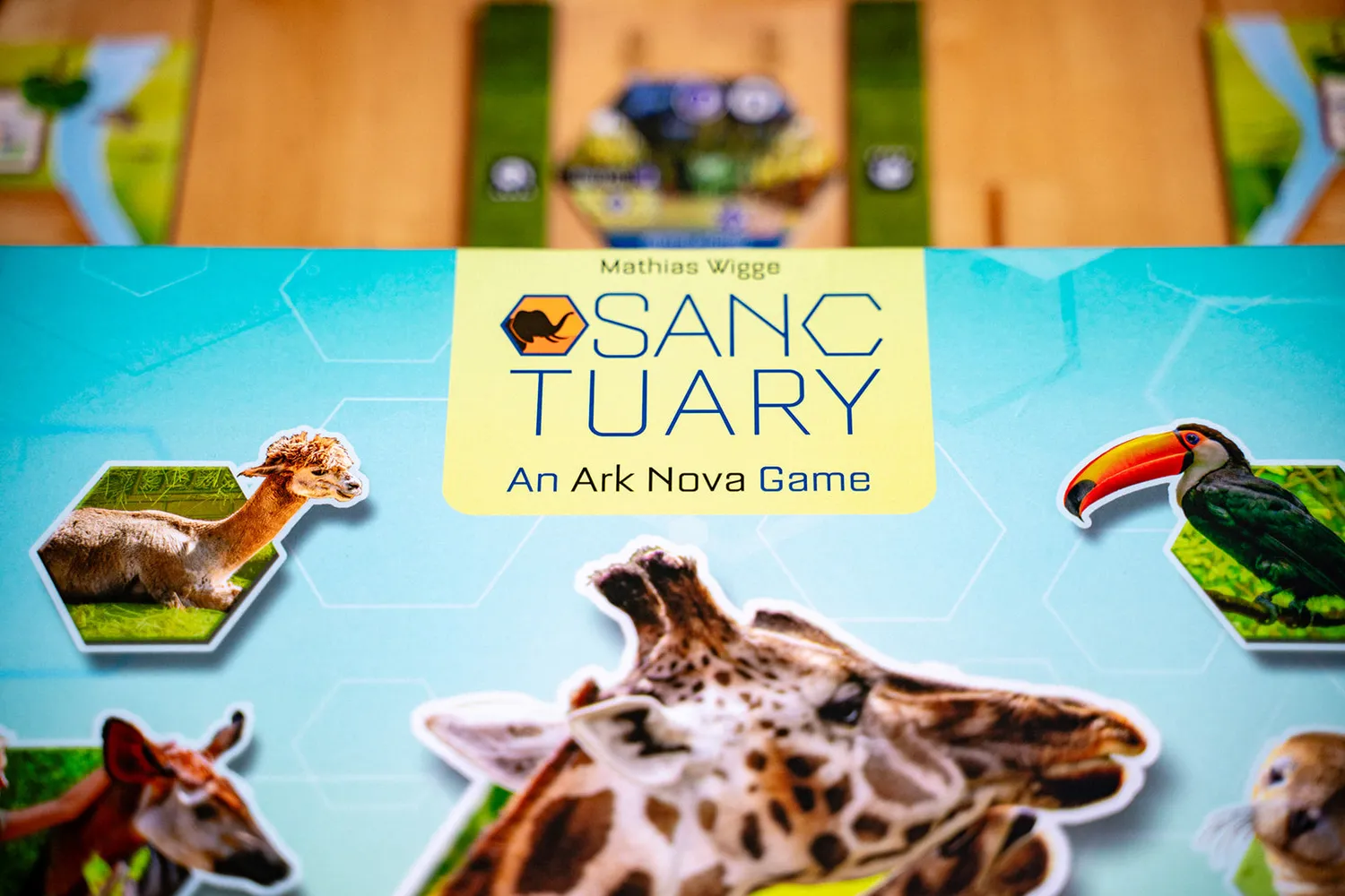 Capstone Games Sanctuary Ark Nova Brettspiel Zoospiel