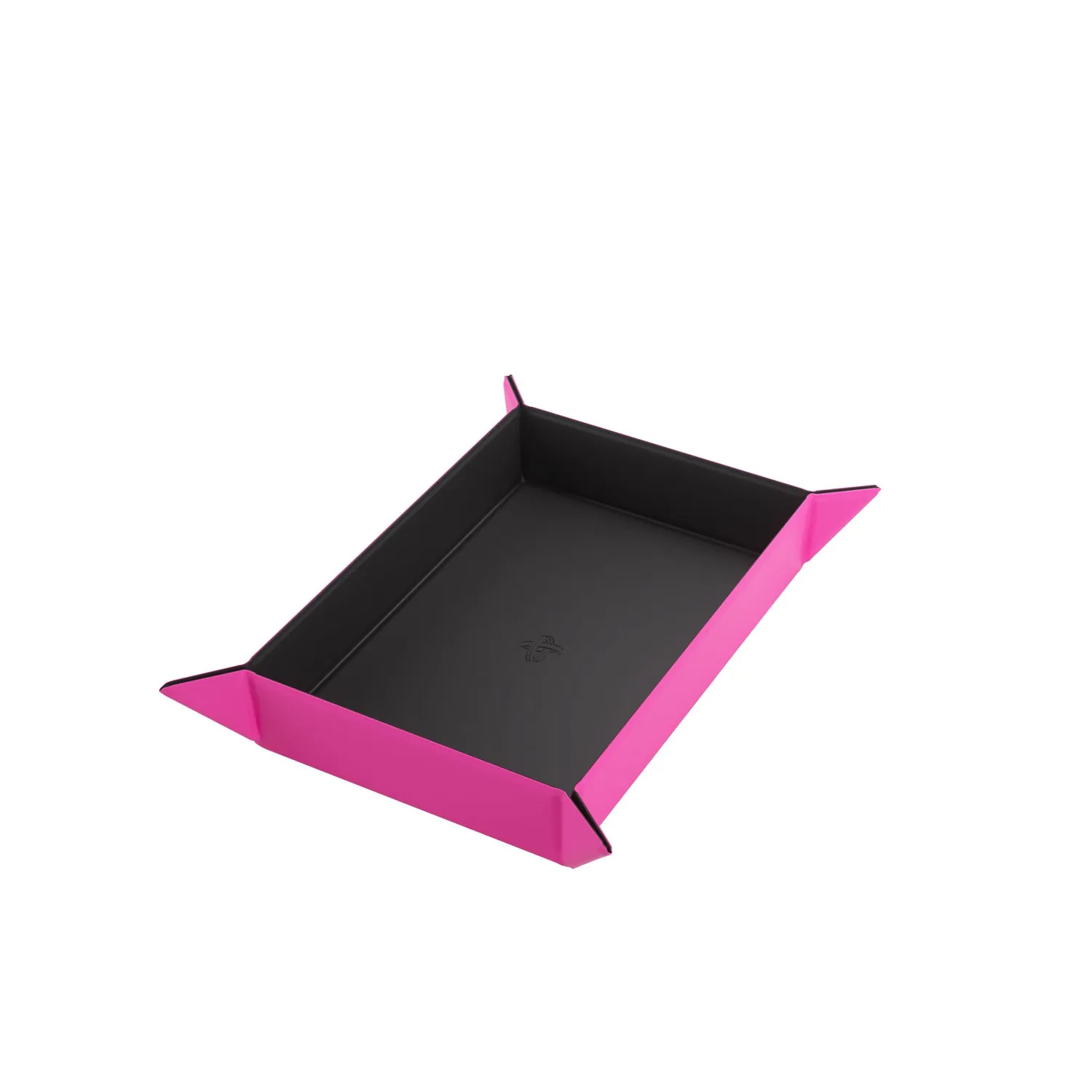 Gamegenic Magnetic Dice Tray Rectangular Würfelschale Schwarz/Pink