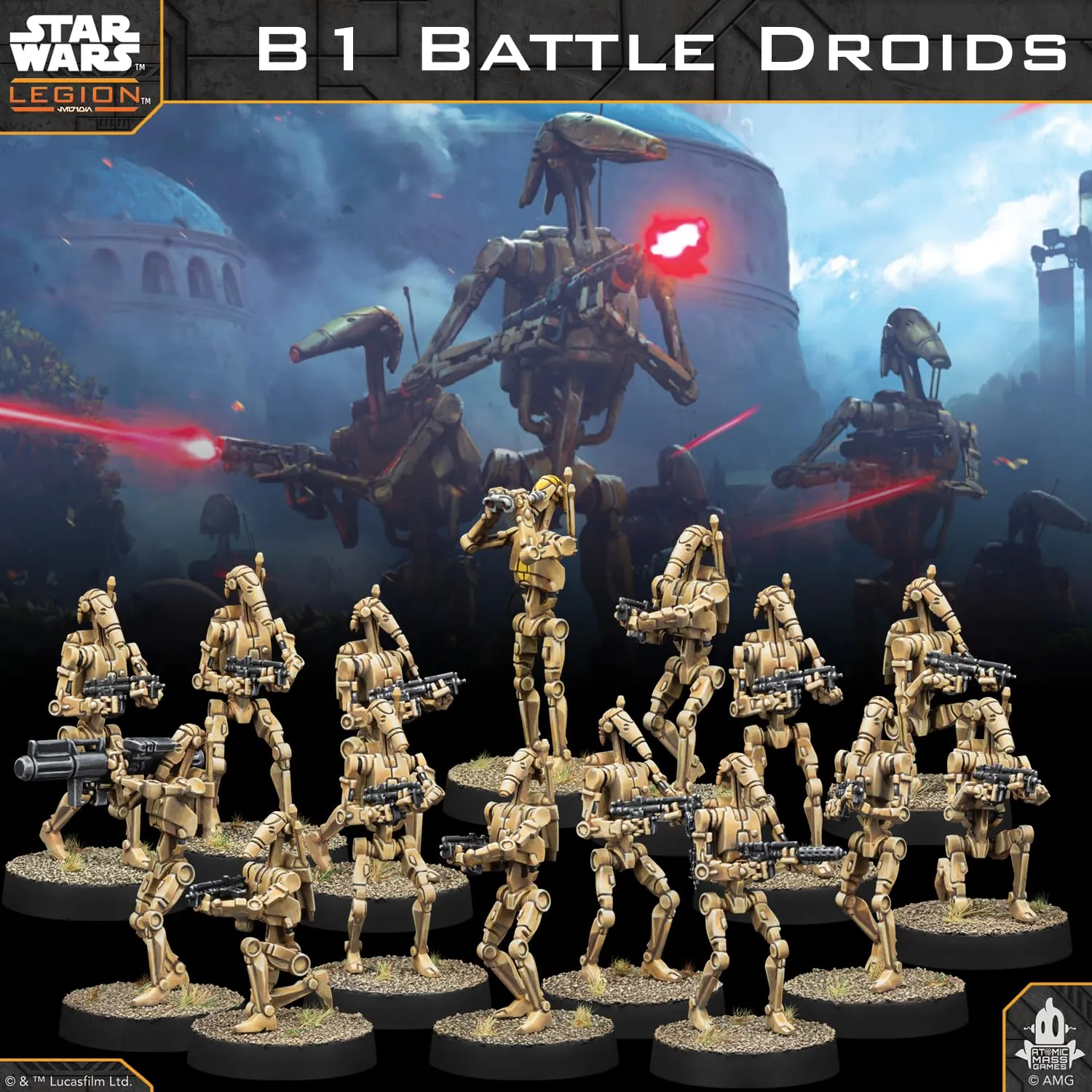 Asmodee Star Wars Legion B1 Battle Droids Erweiterung 15 Figuren